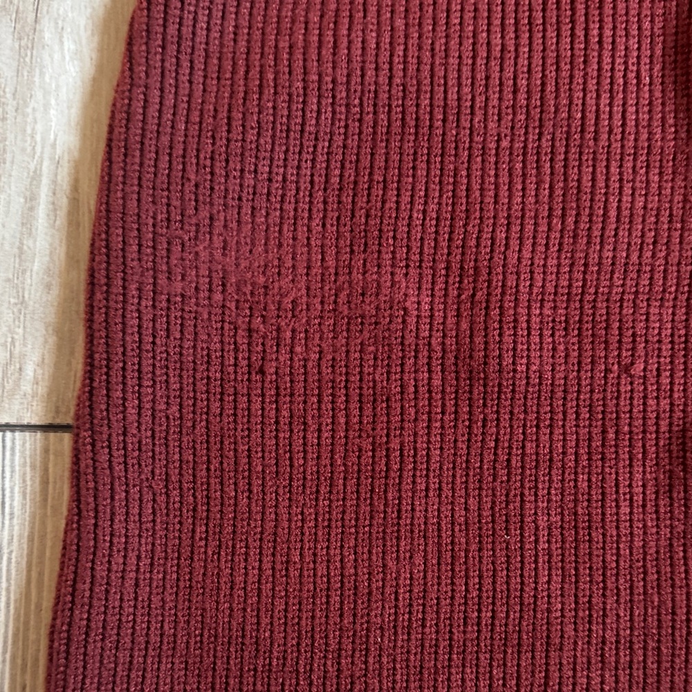 Women's Burgundy Knit Skirt Set by Lilly - Picture 3 of 3